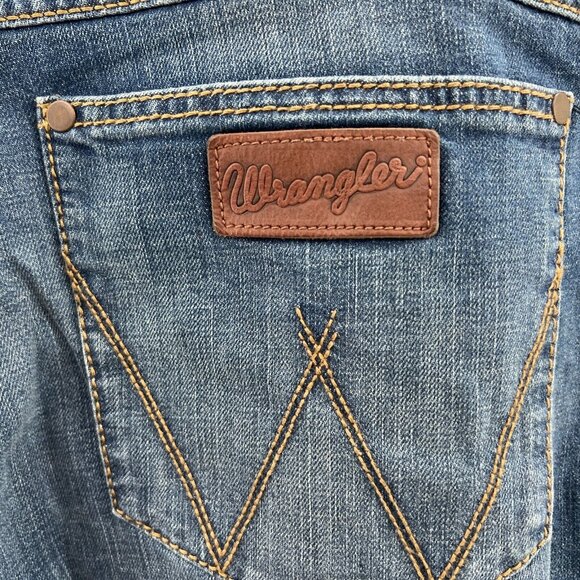 Wrangler Retro Jeans Mens 38 X 34 Slim Straight Stretch Denim Western - Picture 3 of 9